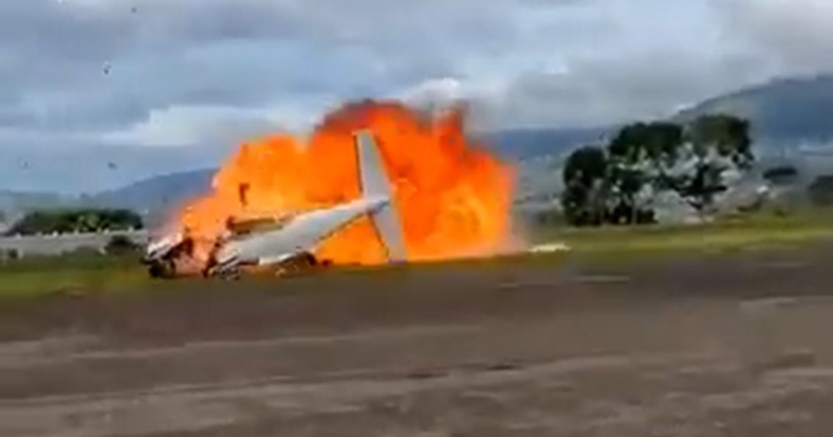 Avión ligero se estrella en despegue en Venezuela: dos muertos y aeronave destruida