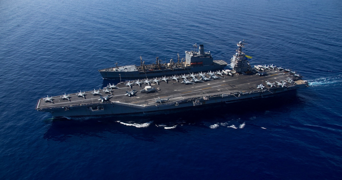 USS Gerald Ford se dirige al Caribe y podría estar frente a Venezuela en una semana.